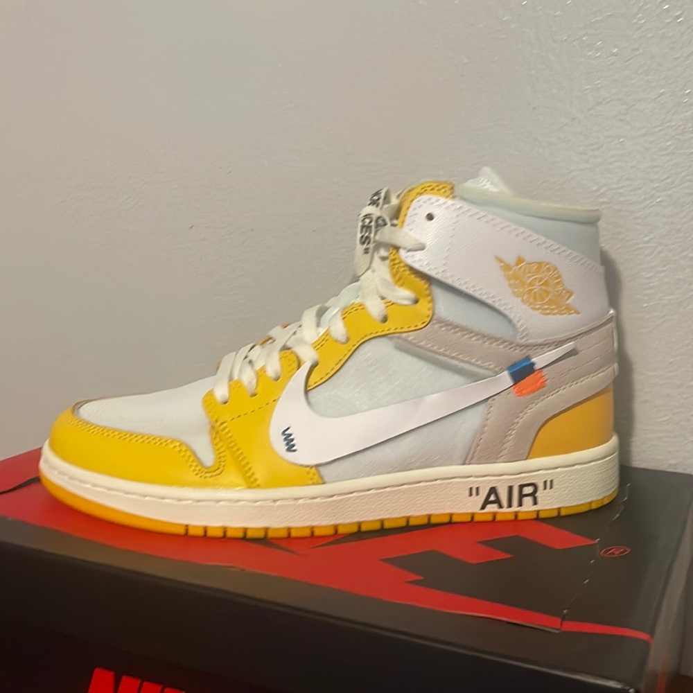 Jordan 1 Off-White Canary Yellow 9.5